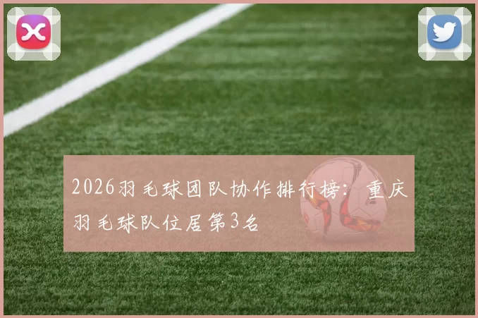 2026羽毛球团队协作排行榜：重庆羽毛球队位居第3名